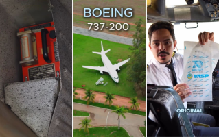 Caixa preta e diário de bordo: veja detalhes do avião de 35 toneladas estacionado em fazenda